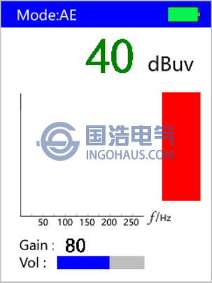 超声测量结果